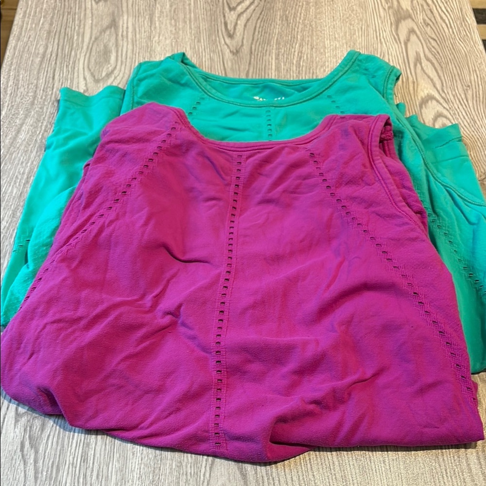 Athleta Tank Tops - Magenta and Teal